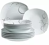 Domestic by Mäser, Serie Chanson, Tafelservice 12-teilig, für 6 Personen