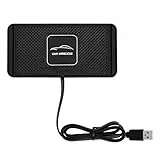 QI ladestation Auto Induktionsladegerät Auto,Auto Drahtloses Ladepad,Auto Wireless Schnellladegerät ladematte rutschfeste Unterlage Telefonhalter Ständer Dock für Samsung