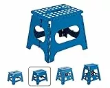 ARREGUI TB-027-A Kleiner Klapphocker | Falthocker für Kinder und Erwachsene | Tragbarer und Faltbarer Klapphocker | 150 Kg Belastbarkeit | Hocker für Küche, Bad, Camping, Garten | 27 cm hoch | Blau