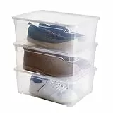 Rotho Clear 3er-Set Aufbewahrungsbox 10l mit Deckel, Kunststoff (PP) BPA-frei, transparent, 3 x 10l (36.0 x 26.0 x 14.0 cm)