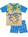 PAW PATROL Schlafanzug Sommer Schlafanzug Jungen | Rubble Und Crew Pyjama Jungen | Blau 110