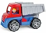 Lena 4410 Truxx, Spielfahrzeug ca. 27 cm, Spiel Set mit Kipper und Spielfigur, Kippaster für Kinder ab 2 Jahre