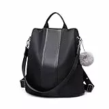Miss Lulu Damen Rucksack Klein Anti diebstahl Schultaschen 2 in 1 Tagesrucksack Casual Daypack Rucksackhandtaschen Leicht für Freizeit Einkauf Alltag