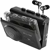 KLIM K9 Kassettenspieler – Tragbarer Cassette Player & Kassettenrecorder mit Lautsprecher, Mikrofon & Kopfhöreranschluss, Batteriebetrieben, Inkl. Kopfhörer