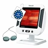 Beurer IL 60 Infrarot-Wärmestrahler, wohltuende Wärme bei Erkältung und Muskelverspannung, Medizinprodukt mit 300 Watt, Glaskeramikscheibe mit UV-Schutz, Schirm verstellbar, Made in Europe