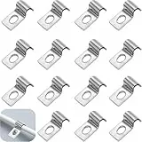 cable clips 50 stück metall kabelclips 3 mm Verdickter 304 Edelstahl Cable Clips Rohrschellen U Förmiges Einzelloch Kabel Befestigung Wand Zur Befestigung von Kabeln, Drähten und Rohren