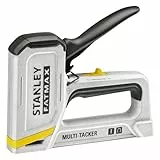 STANLEY FATMAX 2-in-1 Multi Tacker (Aluminium-Gehäuse, mit Anti-Verklemm-Mechnismus & Sichtfenster, passend für STANLEY Heftklammern Typ A 6mm - 10mm & Typ J 12mm - 15mm) FMHT70443-0
