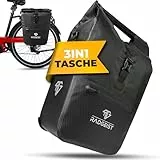 RADGEIST Fahrradtasche für Gepäckträger I Gepäckträgertasche Shopper I Fahrrad Einkaufstasche & Tragetasche 22-28 Liter