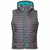 Trespass Aretha, Carbon, XXL, Warm Padded Jacket with Removable Hood for Ladies, Grey, XX-Large / 2X-Large / 2XL