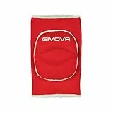 Givova, knieschützer light, rot/weib, JUNIOR