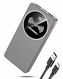 Power Bank 10000mAh Slim Klein Aber Stark Externer Handyakkus, USB C Eingang und Ausgang Tragbares Ladegerät,Powerbank mit 3 Ports kompatibel mit iPhone 16 15 14 13 12 Pro Max Plus Mini, mit Samsung