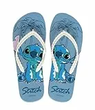 Disney Stitch Damen Zehentrenner, Sommersandalen im Tropischen Flip-Flops für Mädchen und Teenager, Größen EU 36 bis 41 (Blau, EU Schuhgrößensystem, Erwachsene, Damen, Numerisch, M, 39)