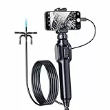 AOPICK Endoskopkamera mit Licth, AOPICK 360°1080P HD Drehbar Inspektionskamera IP67 Wasserdichtes Rohrkamera Kanal Endoskop Kamera mit 8LEDs (1M)