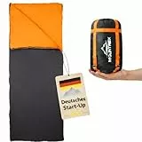 MOUNTREX® Schlafsack - Kleines Packmaß & Ultraleicht (700g) Sommer Deckenschlafsack - Outdoor Sommerschlafsack – Camping, Reise, Festival – Koppelbar
