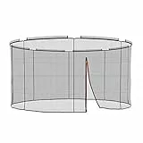 Ampel 24 Deluxe Sicherheitsnetz für Trampolin Ø 366 cm, Ersatznetz für 8 Stangen, Netz außenliegend, Ersatzteil reißfest und UV-beständig