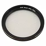 Goldstreifen Objektivfilter, Kameraobjektiv Effektfilter, Optisches Glas mit Aufbewahrungskoffer für Outdoor Fotografie, Tragbarer Universeller Kamera Effektfilter für (62mm)
