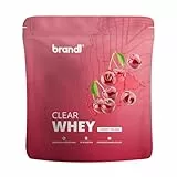 brandl® Clear Whey Isolate | 80% Eiweiß Clear Protein mit leckerem Geschmack | 800g Cherry Splash | ohne Sucralose, Acesulfam K & Citronensäure