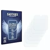 Savvies 6 Stück Schutzfolie für Moweallarge Kids Smartwatch 1.57' Displayschutz-Folie Ultra-Transparent