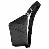 BROADREAM Umhängetaschen Herren - Anti-Diebstahl Sling Chest Crossbody Bag, Wasserfeste Bauchtasche Mehrere Taschen Schultertasche, Sicherheitstasche Brusttasche Reise für Männer und Frauen