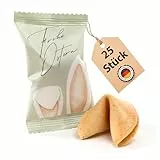 Lucky Treats - 25x Premium Ostern Glückskekse Grün - Vegan & Regional - Osterdeko fürs Osternest - Sprüche auf Deutsch und Englisch - Ideale Oster Süßigkeiten für Erwachsene und Kinder