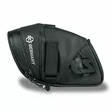 SKS GERMANY Explorer Straps 500 Fahrradtasche, Mountainbike Fahrradzubehör (Satteltasche aus wasserabweisendem Gewebe, laminierte Reißverschlüsse mit ergonomischem Easy-Zip, Volumen: 0,5 l), schwarz
