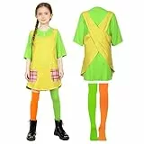 Generisch Kostüm für Kinder Karneval, Faschingskostüm Mädchen, Karneval Verkleidung Faschingskostüm Party, Outfit für Halloween Fasching, Mottoparty