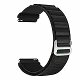MroTech Alpine Loop Armband 22mm Kompatibel mit Samsung Galaxy Watch 3 45mm/Galaxy Watch 46mm 2019 / Gear S3 Frontier / S3 Classic Nylonarmband Ersatzarmband für Vivoactive 4/Venu 2 Band,Schwarz