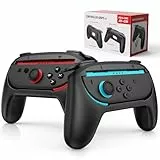 Lmcpa 2 Pack Controller Griffe kompatibel mit 2025 Nintendo Switch 2 Joy-Cons, Komfortabler JoyCon-Halter für 2025 Nintendo Switch Zubehör, Schwarz
