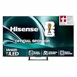 Hisense 55U7Q Fernseher 55 Zoll, 4K Mini LED ULED, Smart TV, Hi-View AI Engine, 144Hz Game Mode Pro, FreeSync Premium, Built in Subwoofer, Dolby Vision IQ Atmos, Airplay, Sprachsteuerung[2025]