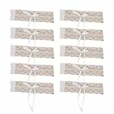 Amosfun Lace Leinen Serviettenringe 10 StüCk - Elegante Tischdekoration FüR Hochzeiten Partys Und Feste Romantisches Design Aus Hochwertigem Material