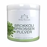 Heka Naturals Brokkolisprossen Pulver – 100 % Reines Superfood aus Gekeimten Samen - Sulforaphan, Vegan, Frei von Gentechnik & Zusatzstoffen (Medium (400g))