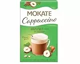 MOKATE - Cappuccino Haselnuss - Cremiger Instant-Kaffee mit Milchschaum & Nussigem Aroma, Aromatisch & Vollmundig, Hazelnut Coffee - Schnelle Zubereitung Einfach mit Heißem Wasser Aufgießen - 160g