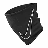 Nike Fleece Neckwarmer 2.0 Schlauchschal Winter Halswärmer warm weich Running Outdoor Training Sport Schal Unisex, Black/White, One Size