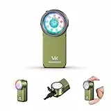 Wurkkos HD03 Mini LED Taschenlampe mit Flutlicht, fokussiertes Licht und RGB,680 Lumen Superhelle Kleine Clip Lampe, Typ-C Aufladbar Taschenlampe, IPX6 Blinklicht für den Alltag Camping Notfall -Green