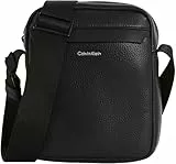 Calvin Klein Herren Umhängetasche Must Reporter mit Logo, Schwarz (Ck Black), Einheitsgröße