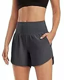 G4Free Activewear-Shorts für Damen Hohe Taille Sportshorts Yoga Kurz Hose mit Taschen Laufhose für Fitnessstudio Ausbildung