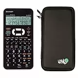 Sharp EL-531XH weiß inkl. WYNGS Schutztasche Schwarz - Wissenschaftlicher Taschenrechner - Basic Set