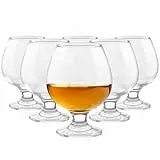 Glasmark KROSNO, 350ml, Set von 6, Cognacglas, Brandy, Cognac-Gläser, Cognacschwenker, Hochglanz, Schwenker gläser, Perfekt für Zuhause, Restaurants und Partys, Spülmaschinenfest