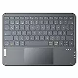 Inateck Tablet Tastatur mit Touchpad, Ultraleichte Tastatur Kabellose QWERTZ Deutsch mit Trackpad, kompatibel mit iPad/Tablet/Windows/Laptop/PC,KB01105