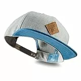Soulbuddy Snapback Cap Unisex – Verstellbare Kappe in Blau-Grau – Stylische Herren & Damen Basecap – Männer Mütze für Freizeit, Sommer & Urlaub – One Size