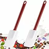 masteymoh Gummi-Spatel, 24,1 cm, hitzebeständige Silikon-Spatel und Löffel, handelsübliche Gummi-Spatel, kommerzieller Spatel zum Kochen, Gummi-Spatel-Set (2 Spatel S (24,1 cm))