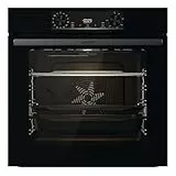 Gorenje 738415 OptiBake BOS 6737 E13BG Einbau-Backofen / 77L / Heißluft/ExtraSteam/GentleClose & Open/Bratenthermometer/AirFry/Pizzamode 300°C/PerfectGrill/ChildLook/Teleskopauszüge/schwarz