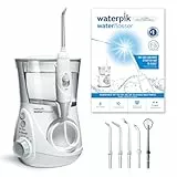 Waterpik Ultra Professional Munddusche, Testsieger 2024, Precision Pulse Technology, TÜV Siegel, bis zu 99,9 Prozent Plaque Entfernung, 7x Aufsätze, 10x individuelle Modi, integrierter Timer, Weiß