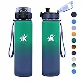 KollyKolla Trinkflasche Edelstahl 500ml, Thermosflasche, BPA-Frei Isolierflasche, Auslaufsicher Thermoskanne, Wasserflasche für Kinder, Schule, Sport, Sprudel, Fitness, Outdoor, Camping