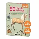 moses. 9744 Expedition Natur 50 Pferde und Ponys| Bestimmungskarten im Set | Mit spannenden Quizfragen, White, Large
