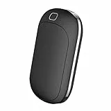 OUTJUT Handwärmer Wiederaufladbar 12000mAh, Handwärmer Elektrisch Split 2 Pack, Tragbare Taschenwärmer 3 Heizmodi Schnelles Aufheizen Ideal Warmes Geschenk für Outdoor Sport Skifahren im Winter