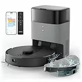 AIRROBO T20+ Saugroboter mit Wischfunktion, 3.5L Staubsauger Roboter mit Absaugstation, 180Min Laufzeit, LiDAR Navigation, Starke Saugkraft ideal für Teppich und Tierhaare, APP Steuerung