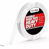 FIXCHORD 3m Doppelseitiges Klebeband Extra Stark Transparent, Nano Double Sided Tape, Abnehmbar Spurlos Klebeband Doppelseitig Dünn für Teppich, Foto Wand, Küche, Zuhause, Auto 3m*1cm