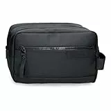 Pepe Jeans Dorking Nececer Anpassungsfähig Schwarz 26x16x12 cm Polyester mit Kunstlederdetails von Joumma Bags