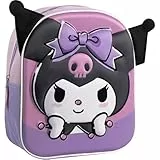 CERDÁ LIFE'S LITTLE MOMENTS Hello Kitty Kuromi Kinderrucksack, 3D-Applikationen, Maße: 22,0 x 27,0 x 10,0 cm, Unisex, Kinder, Modell 31, Modell: 31 cm, 22.0x27.0x10.0 cm